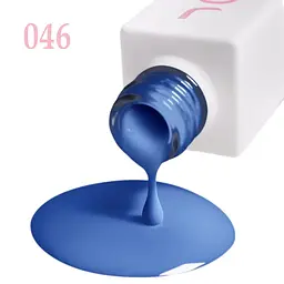 Гель-лак для нігтів синій 046 емаль JOIA vegan 6 мл - мініатюра 3