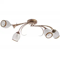 Люстра стельова Brille флористика E14 60W BR (LK-197S/4)