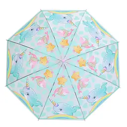 Дитяча парасолька "Нарвал" MK 5791(Light-Pink) довжина 64,5 см, тростина 60 см, діаметр 85 см