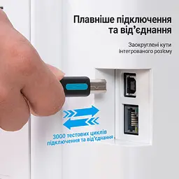 Кабель для принтера Vention COQBL USB 2.0 Type-A - Type-B 10 м чорний (COQBL) - мініатюра 8