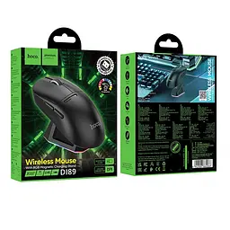 Миша HOCO RGB wireless mouse dock charging 3-mode DI89 |2.4G/BT/Type-C| - мініатюра 2