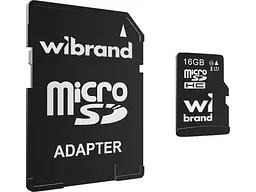 Карта пам'яті Wibrand microSD UHS-I Class 10 16 GB (WICDHU1/16GB-A)