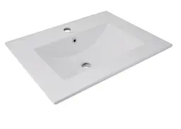 Раковина врізна меблева Qtap Albatross 620x460x180 White з донним клапаном QT01113060CW148473