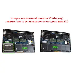 Акумулятор до ноутбука Dell XPS 15-9550 (long) 4GVGH, 84Wh (7260mAh), 6cell, 11.4V, Li-i (A47245) - мініатюра 5