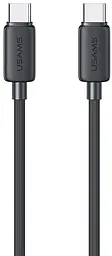USB Кабель Usams US-SJ691 Type-C-Type-C 60W 5A 1.0m Чорний