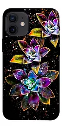Чохол Demsky Flowers on black для Apple iPhone 12 mini (5.4)