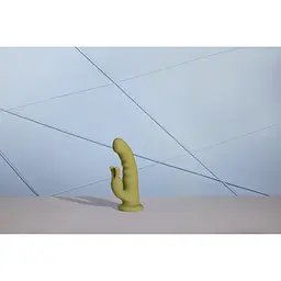 Вібратор-кролик Loveline Ultra Soft Silicone Rotating зелений - мініатюра 10