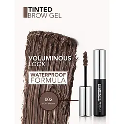 Гель для брів Flormar Tinted Brow Gel Light Brown відтінок 002, 4.8 мл - мініатюра 3