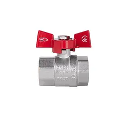 Кран кульовий SD Plus 1" ВР для води (метелик) SD602NW25PN40 - мініатюра 3