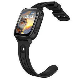 Смарт годинник-телефон дитячі Wonlex CT23 з відеодзвінком WI-FI GPS SIM-карта Black (18356) - мініатюра 3
