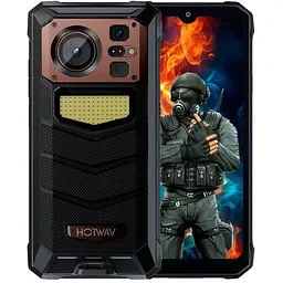 Смартфон Hotwav W11 6/256 Gb gold з акумулятором 20800 мА·год (чорно золотий)