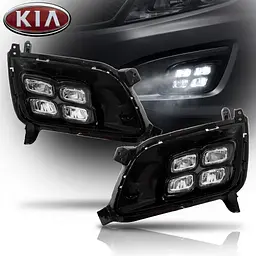 LED Протитуманні фари для Kia Optima K5 2013-2015 2DRL Комплект (KA-687) - мініатюра 2