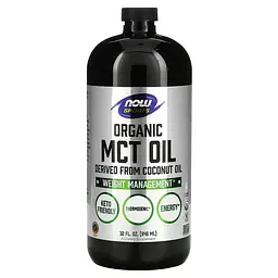 Предтренувальний комплекс Sports Organic MCT Oil, 946 мл NOW fit0014543