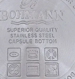 Універсальний набір каструль з кришками Bohmann BH-1902 2 каструлі з нержавіючої сталі - мініатюра 5