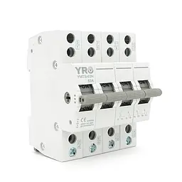 Модульний перекидний автомат трипозиційний (перекидний автомат) YRO YMTS-63N, 4P 63A AC230V, DIN, 81*72*44.8mm