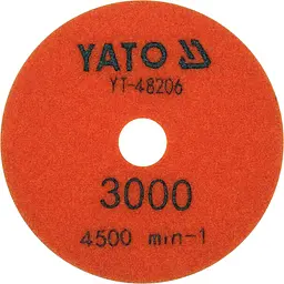 Круг шліфувальний Yato G3000 по каменю алмазний з липучкою 100 мм (YT-48206) - мініатюра 2