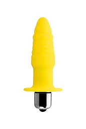Анальна пробка ToDo Anal Vibro Plug Lancy 11 см (жовтий)