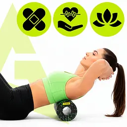 Масажний ролик Actiget EPP 29.5 x 15 см (валик, роллер) ACT0094 Black/Green - мініатюра 7
