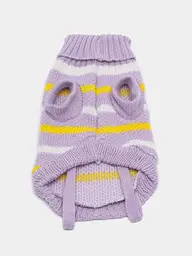 Светр для собак та котів EcoToys Purple Stripe S лавандовий A: 18 см B: 28 см C: 16 см 6962 - мініатюра 2