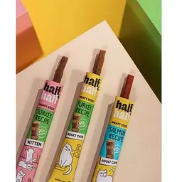 Ласощі для котів Half&Half у формі м'ясних паличок з індичкою 5 г - мініатюра 4
