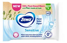 Вологий туалетний папір Zewa Sensitive 42 шт. - мініатюра 2
