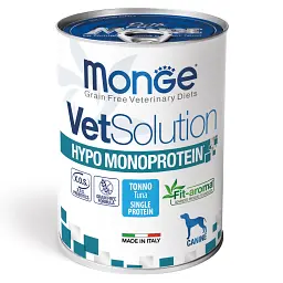 Сухий корм Monge VetSolution Wet Hypo canine дієтичний для собак з тунцем 400 гр