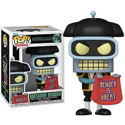 Фігурка Funko Pop Футурама Бендер Futurama Bender Matador 10 см FP F B 1756