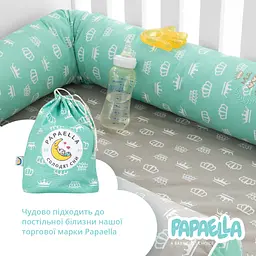 Бортик-валик у ліжечко Papaella Корона захисний (8-34533 корона) - мініатюра 6