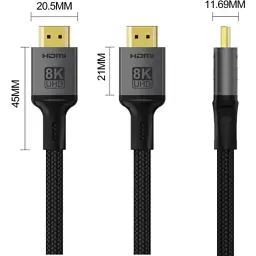 Кабель мультимедійний HDMI M to HDMI M 3.0m V2.1 8K black ColorWay (CW-CBHD089-BK) - мініатюра 4