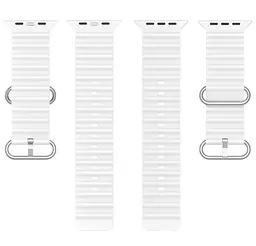 Ремінець силіконовий Primolux Ocean для годинника Apple Watch 38 мм, 40 мм, 41 мм White - мініатюра 2