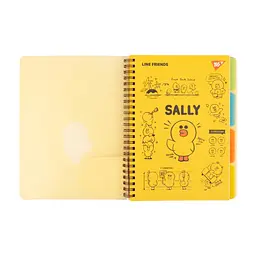 Зошит Yes А5 Line Friends. Sally пластикова обкладинка 80 аркушів, лінія (765736), в асортименті - мініатюра 2