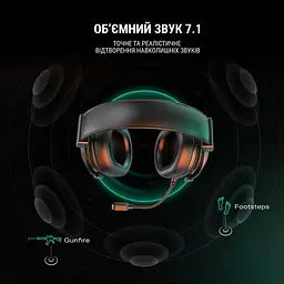 Навушники Fifine гарнітура накладні H6 з підсвіткою різнокольоровою чорні - мініатюра 5