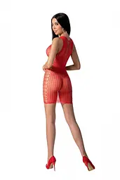 Мінісукня з вертикальним візерунком Passion BS097 One Size, red, плетіння з боків - мініатюра 2
