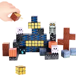 Магнітний конструктор Minecraft 100 шт по грі Майнкрафт Хелловін Mk001041