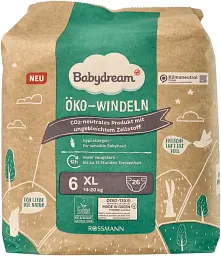 Еко підгузники Babydream 6 XL (14-20 кг) 26 шт