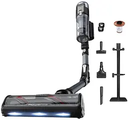 Rowenta Пилосос Rowenta безпровідний X-Force Flex 16.60 Animal, 315Вт, вологе прибирання, конт пилок -0.65л, автон. робота до 120хв, HEF system 99,9%, чорно-сірий