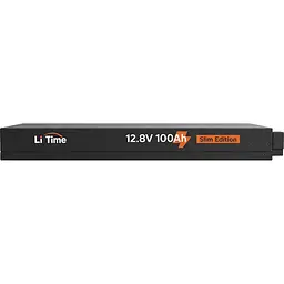 Акумулятор Li Time LiFePO4 12V (12.8V/100Ah/1280Wh) (L12V100-100-SLIM-LTCP-4) - мініатюра 6
