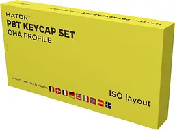 Набір кейкапів Hator OMA Profile PBT Keycap Set Black (HTS502) - мініатюра 4