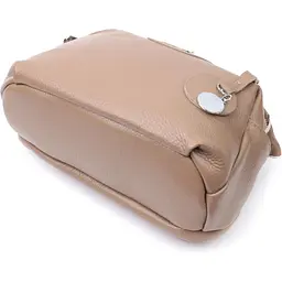 Сумка Vintage 22594 з натуральної шкіри 23х14х11.5 см Бежева - мініатюра 7