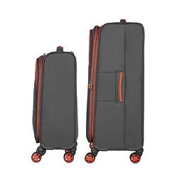 2E Набір валіз 2E, Trek, (M+S), TSA, 4 колеса, + 2 рюкзаки Cabin (2E-BPET-CABIN-BK), поліестр, сірий - мініатюра 7