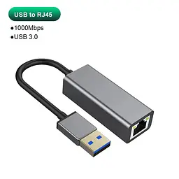 Адаптер USB на 1Gb Ethernet RJ45 - мініатюра 8
