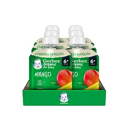 Дитяче пюре Gerber Organic манго з 6 місяців 80 г (1227092) - мініатюра 3