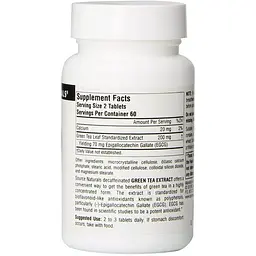 Листя зеленого чаю Source Naturals 200 мг 120 таблеток - мініатюра 2