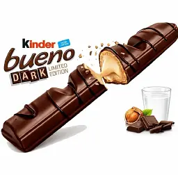 Шоколадний батончик Kinder Bueno Dark у чорному шоколаді 21.5 г - мініатюра 2