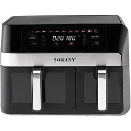 Аерофритюрниця безмасляна Sokany SK-10034 11л електрична з сенсорним керуванням, таймер 2800Вт