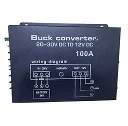 Перетворювач автомобільної напруги DC24-12 100A