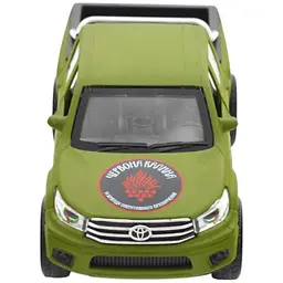 Автомодель TechnoDrive KM6119 серія Шеврони Героїв Toyota Hilux Червона калина - мініатюра 7