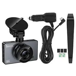 Відеореєстратор Hoco DV14 3-inch screen display driving recorder(720P) Сірий - мініатюра 3