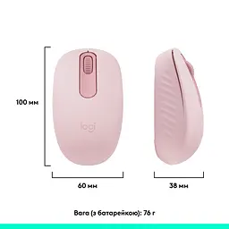 Комп'ютерна миша Logitech M196 Bluetooth Rose L910-007461 teh0023047 - мініатюра 4