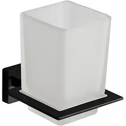 Стакан для зубних щіток VBI Mercury black VBI-040204BL, Чорний матовий